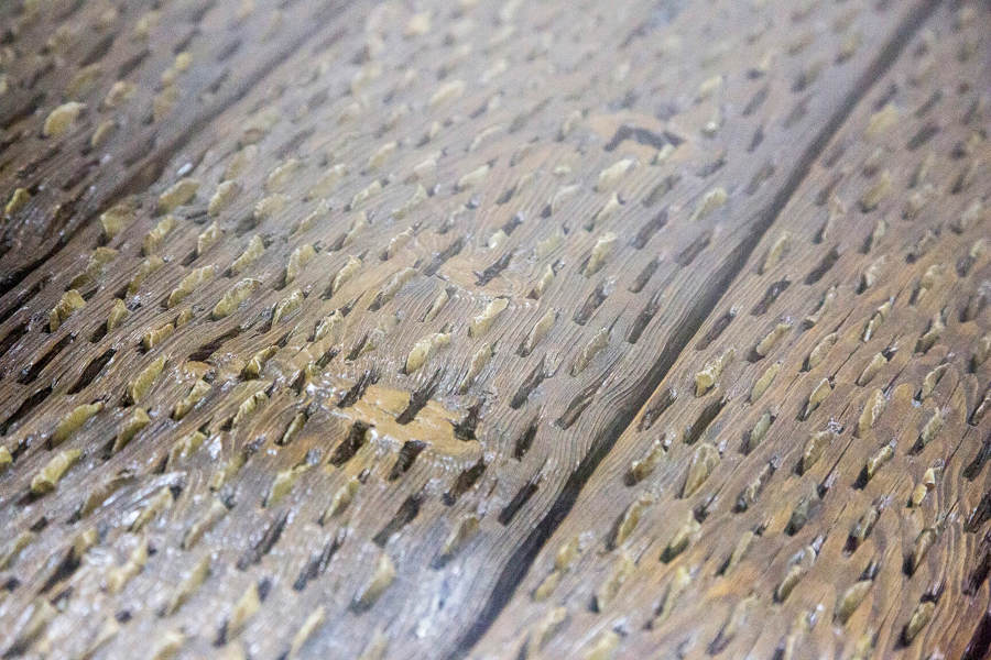 Detalle mesa salón