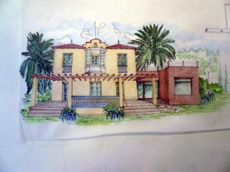 dibujo fachada