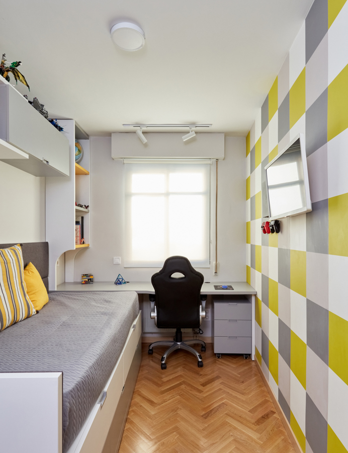 Diseño y Ejecución de Dormitorio Juvenil "A Cuadros"