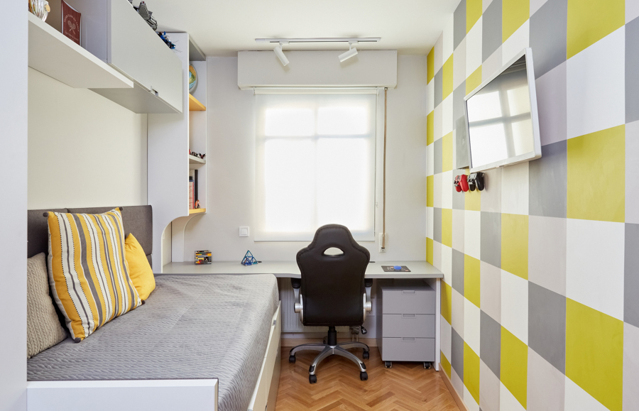 Diseño y Ejecución de Dormitorio Juvenil "A Cuadros"