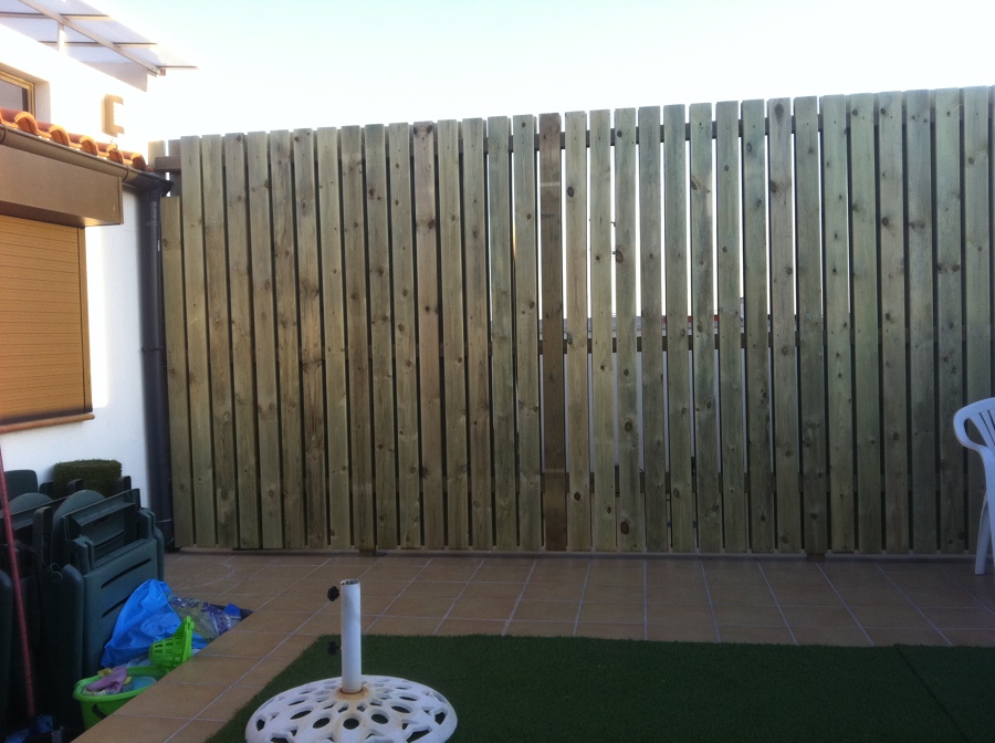 Divisiones para patios de PVC