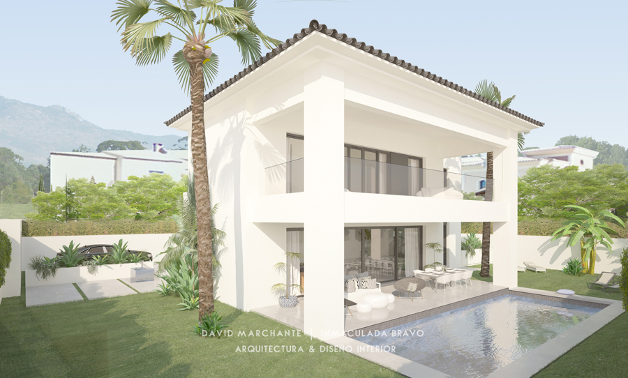 Dmg-Arquitectura - David Marchante - Inmaculada Bravo - Villa Alhaurín - Cam 01 día