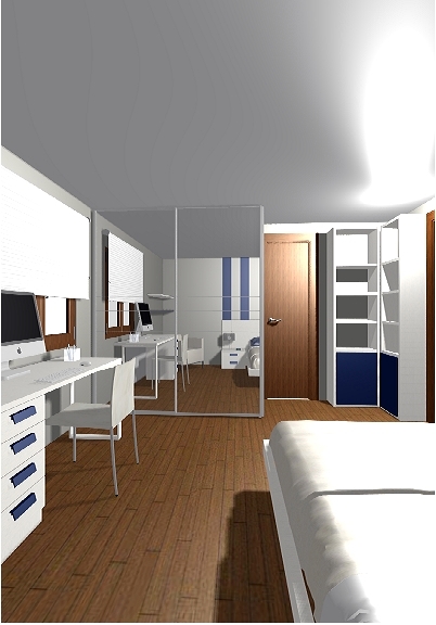 Dormitorio matrimonio + zona estudio 5
