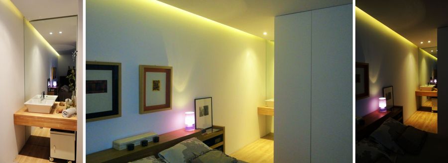Dormitorio principal y baño