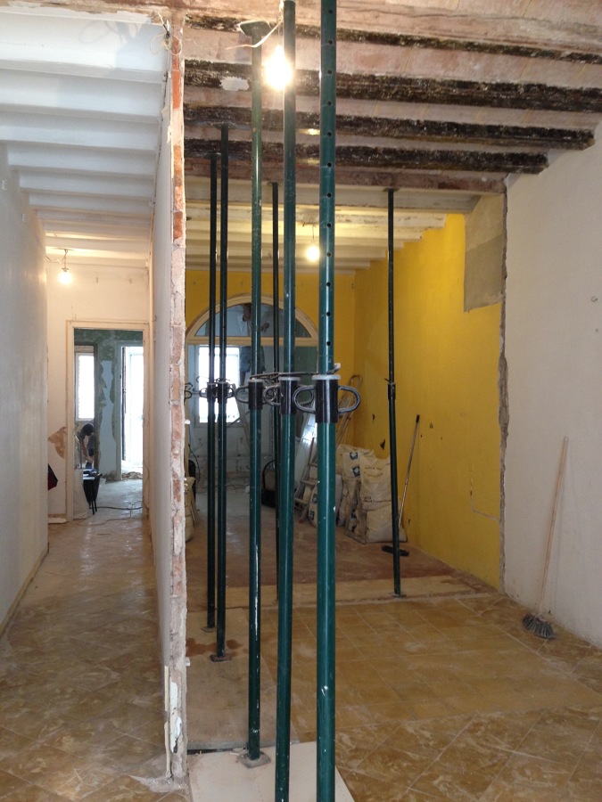 durante la obra