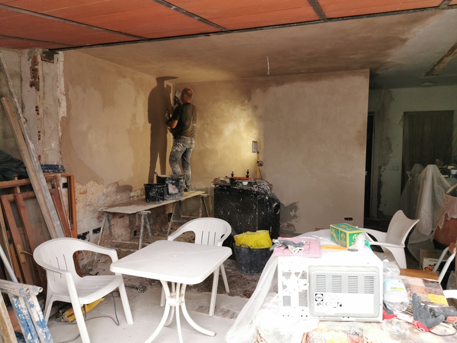 durante la obra