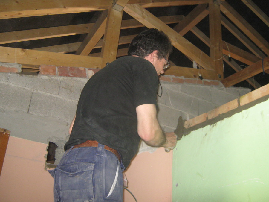 elevar la pared