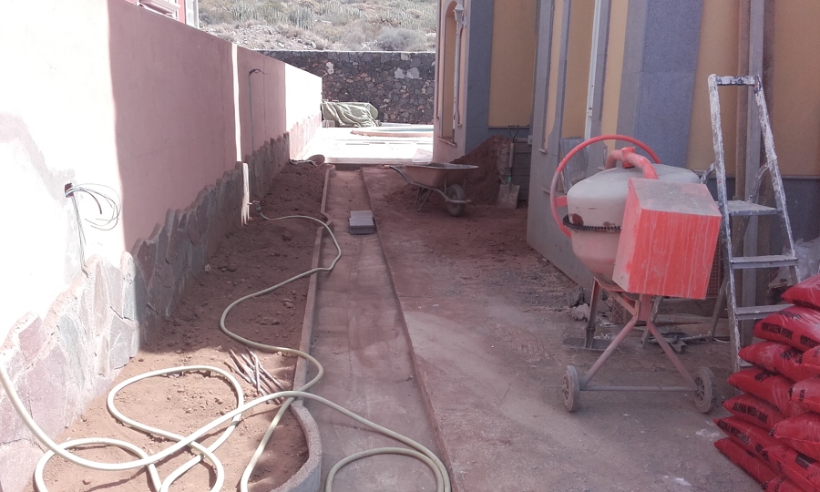 En la obra