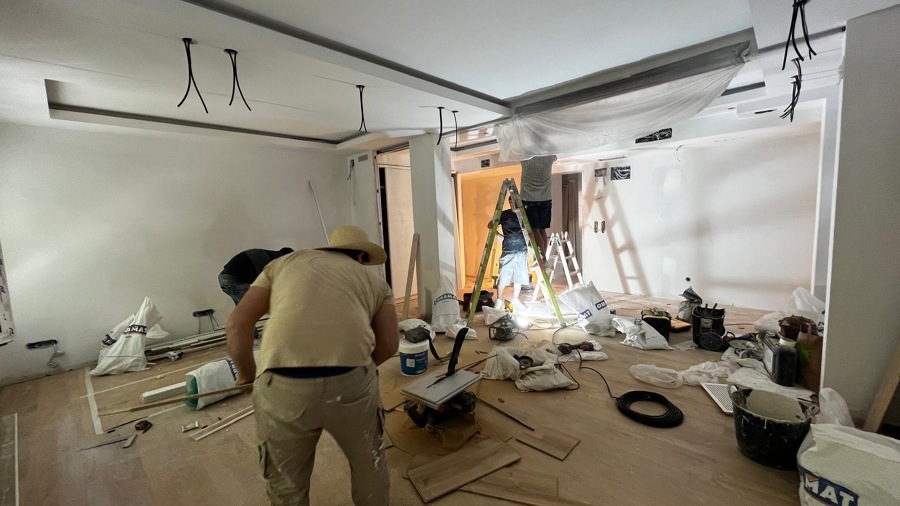 en obra