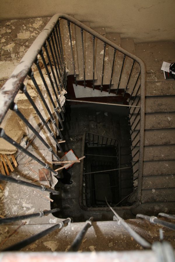 Escalera catalogada antes de la intervención