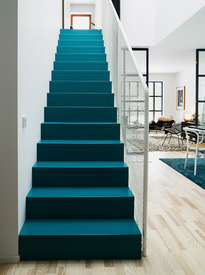 Escaleras pintadas: diseño y originalidad peldaño a peldaño ... Escalera decoración Marmol