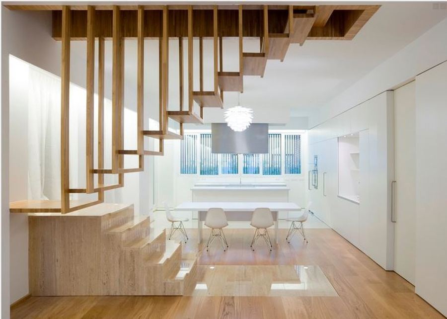 escalera obra de arte