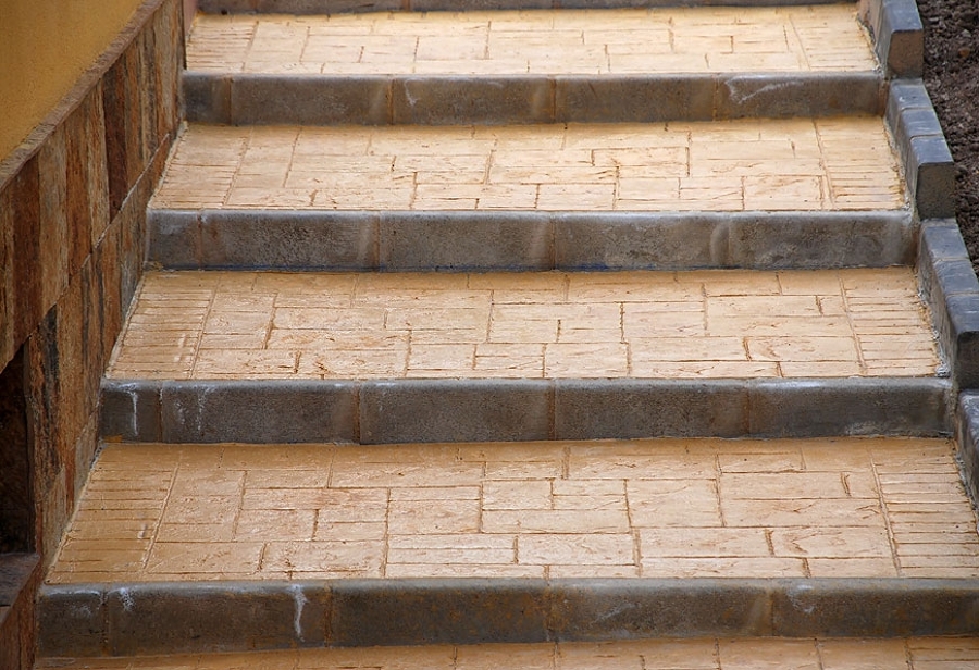 Escalones de Hormigon Impreso