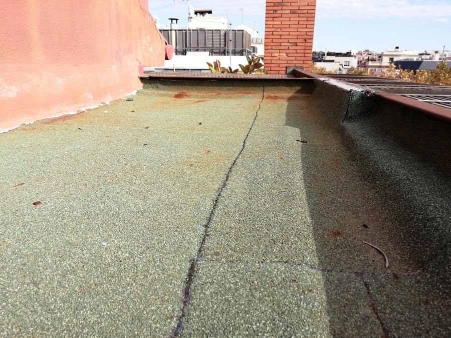 Impermeabilización de Cubierta sobre Escalera | Ideas Impermeabilizaciones