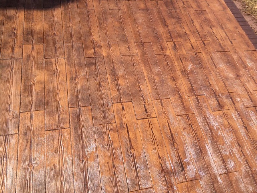 Estampado de Madera en Hormigon