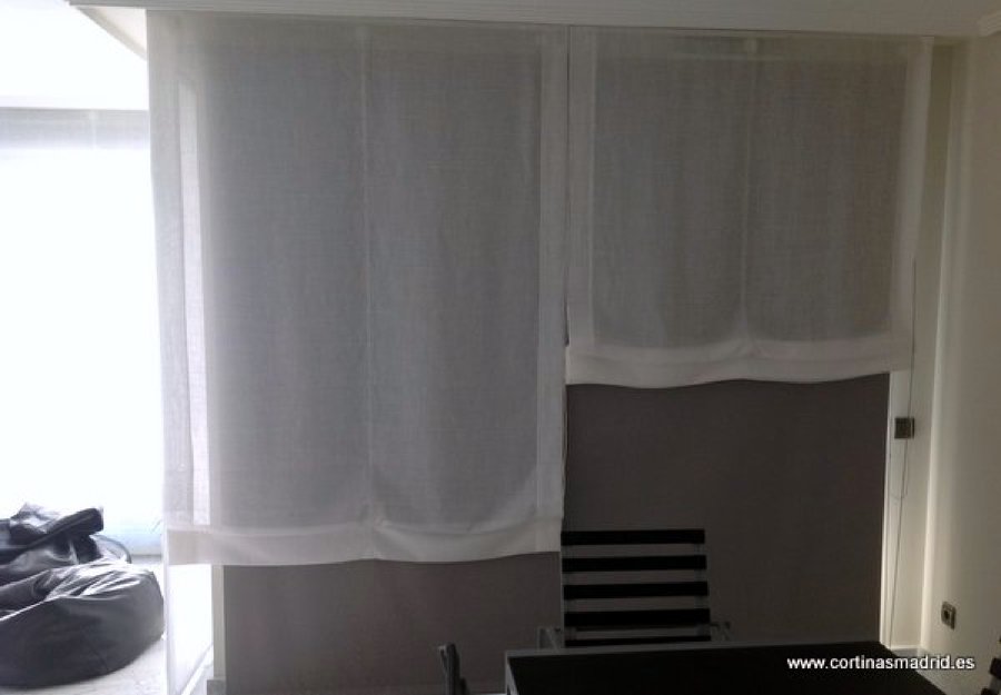 Foto: estores paccetto en lino y cortinas enrollables opacas de ...