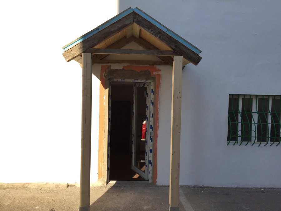 Estructura de madera maciza 