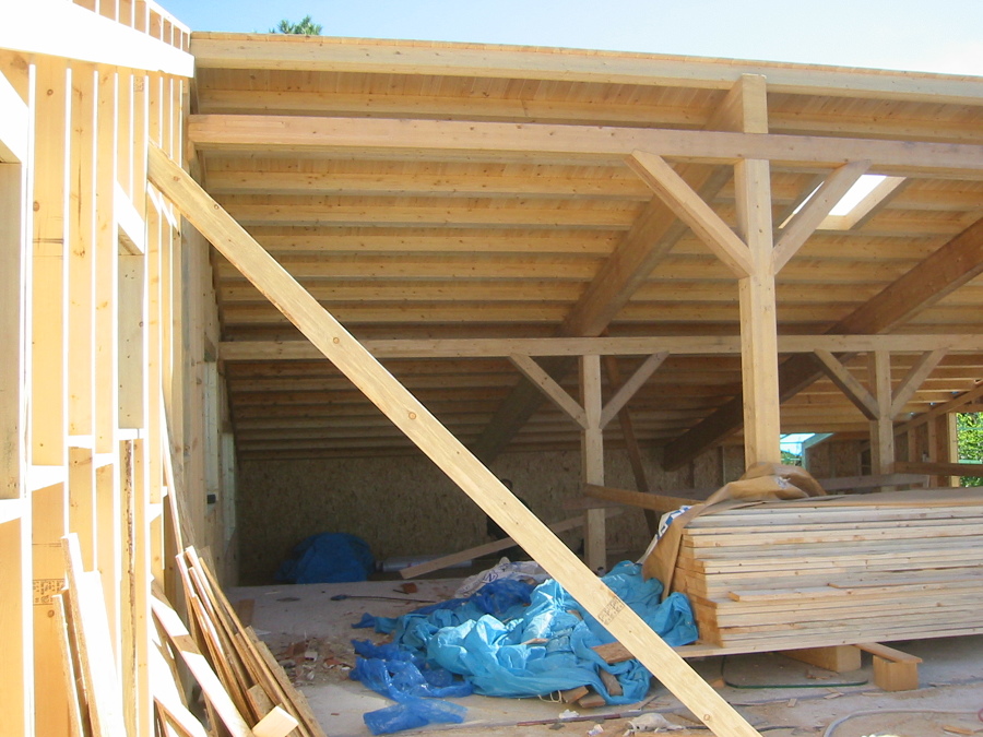 estructura en madera de laminada de abeto