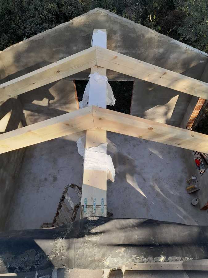 Estructura vigas madera