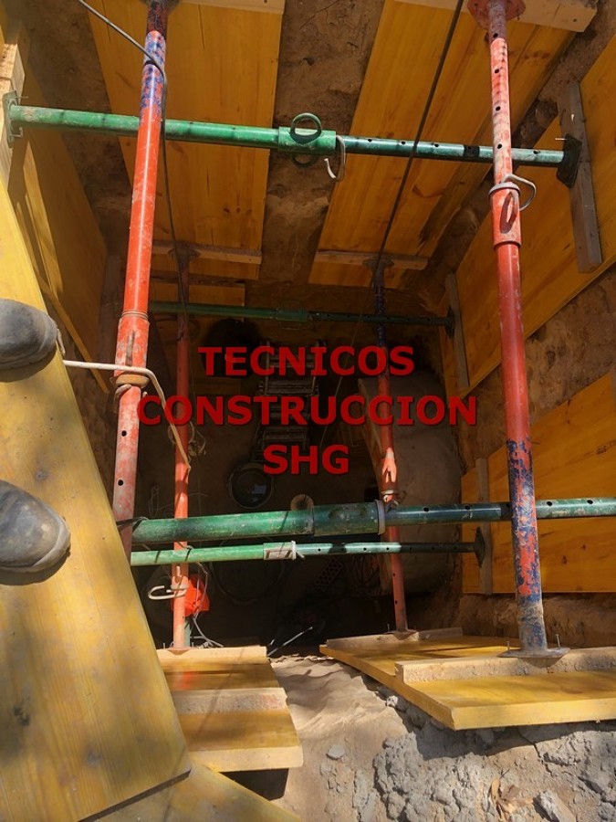 Excavacion de pozo con entibacion