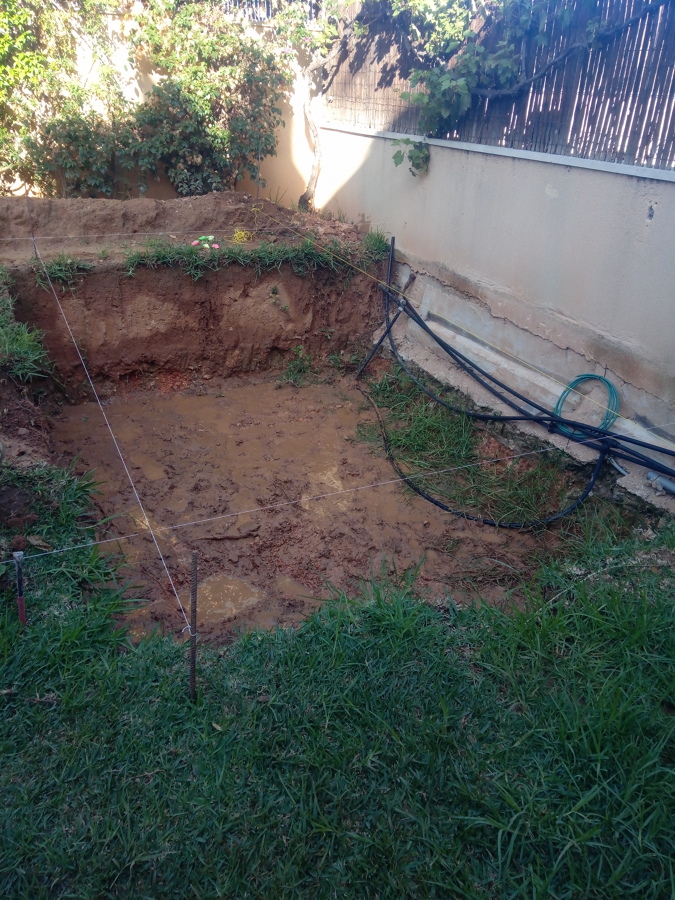 Excavación inicial.