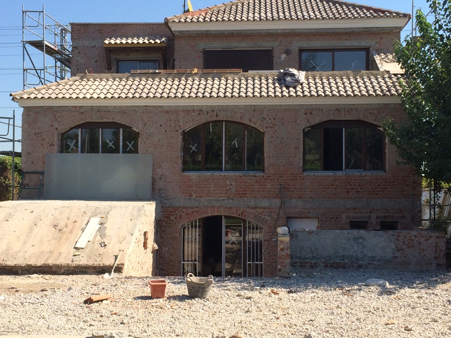 Fachada en Obra
