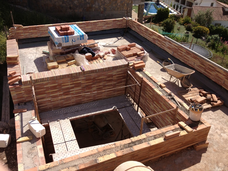 Fachada en proceso