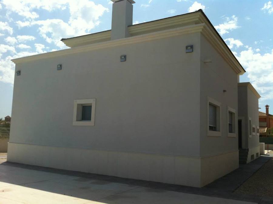Fachada norte vivienda unifamiliar