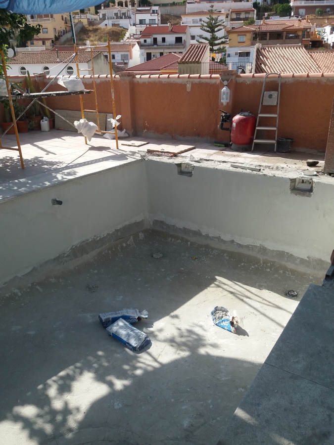 Foto en ejecucio de obras
