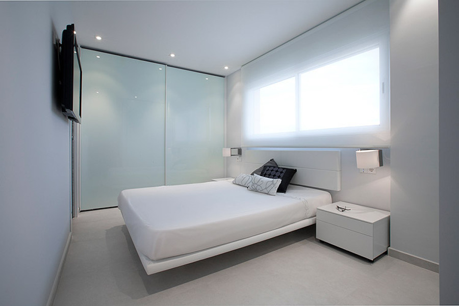 habitación blanca