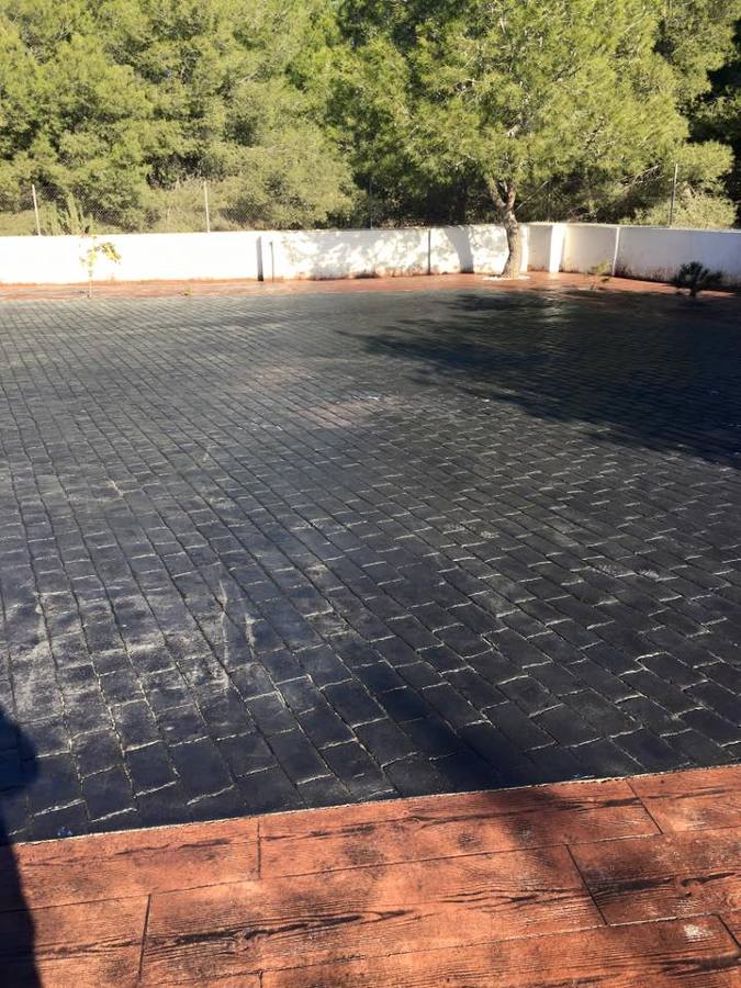 Hormigón impreso acabado
