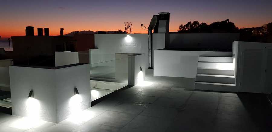 Iluminación de terraza