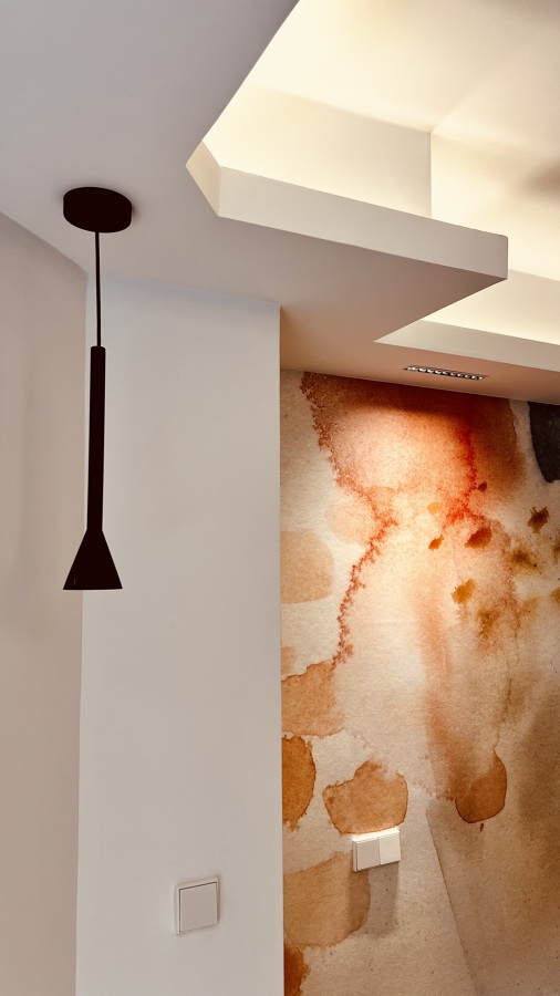 Iluminación y papel pintado