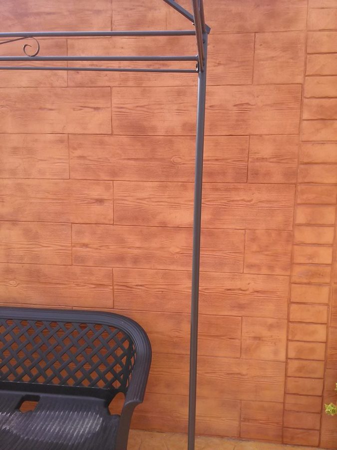 impreso de pared molde de madera y cenefas