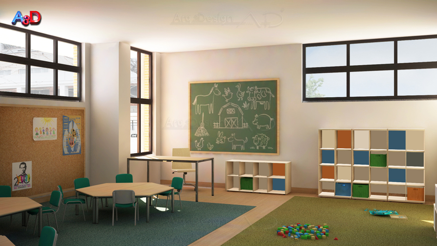 Infografia 3D Reforma Aula 03 Salamanca A3D Arq3Design