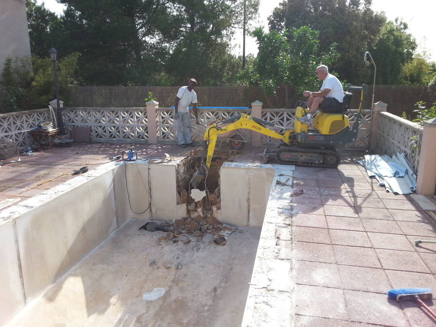 Inicio de la obra.