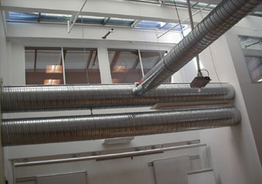 Instalación de conductos de aire 