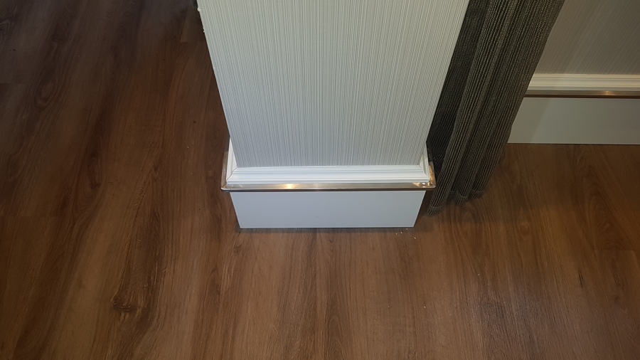 Instalación de Rodapie Especial con Acero Inox | Ideas Parquetistas
