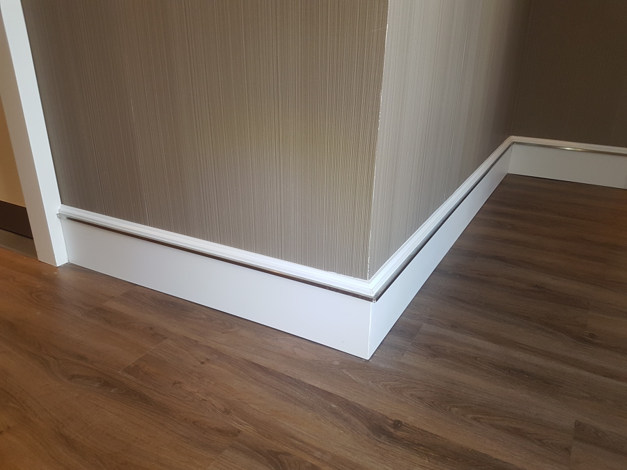 Instalación de Rodapie Especial con Acero Inox Ideas Parquetistas