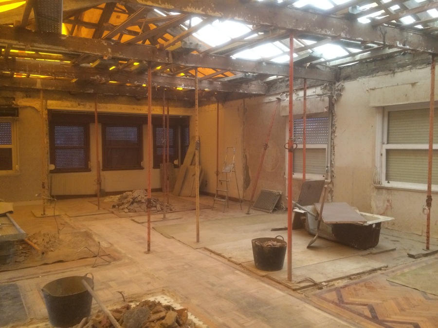 interior demolido