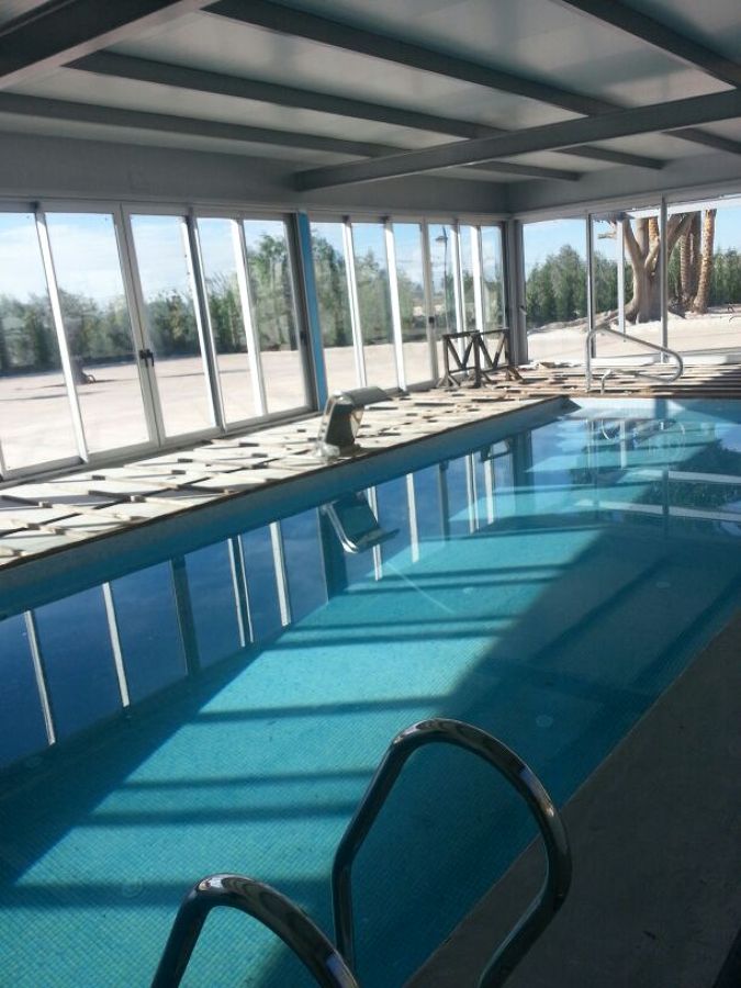 Interior spa durante ejecución de los trabajos
