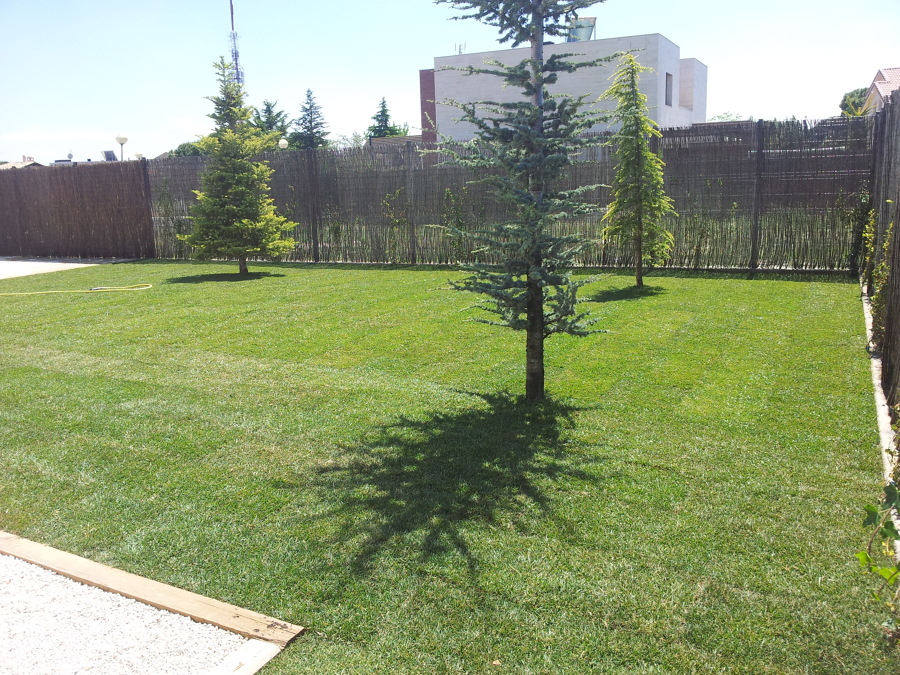 Jardín acabado