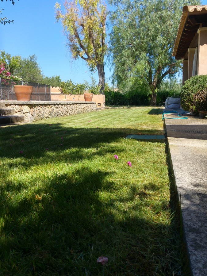 Jardín terminado