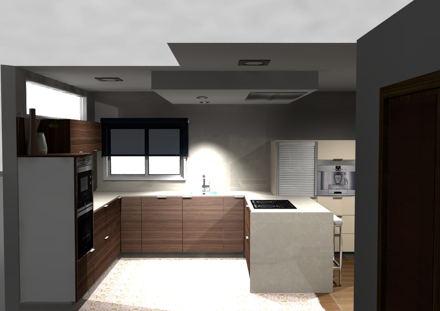 La cocina desde dentro.