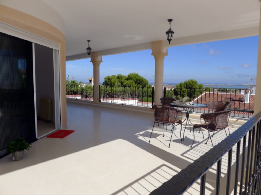 La terraza de la vivienda