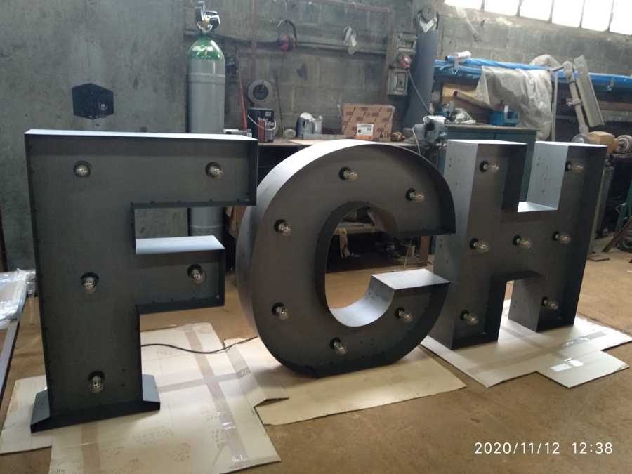 Letras en taller