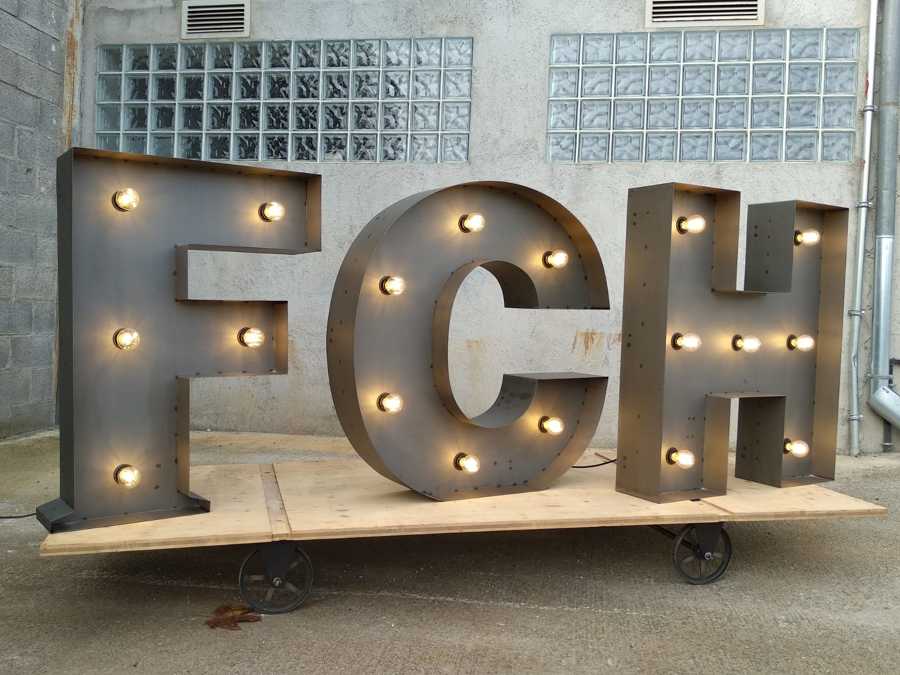 Letras gigantes para eventos
