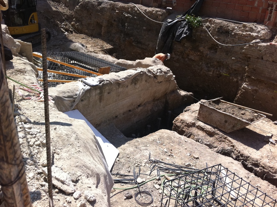 Limpieza de excavación