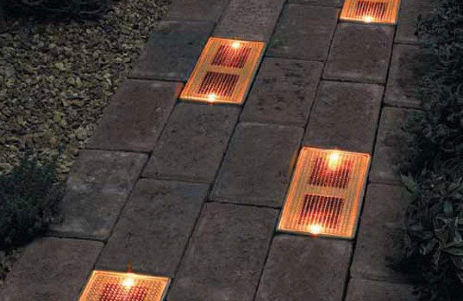 Luz solar de suelo