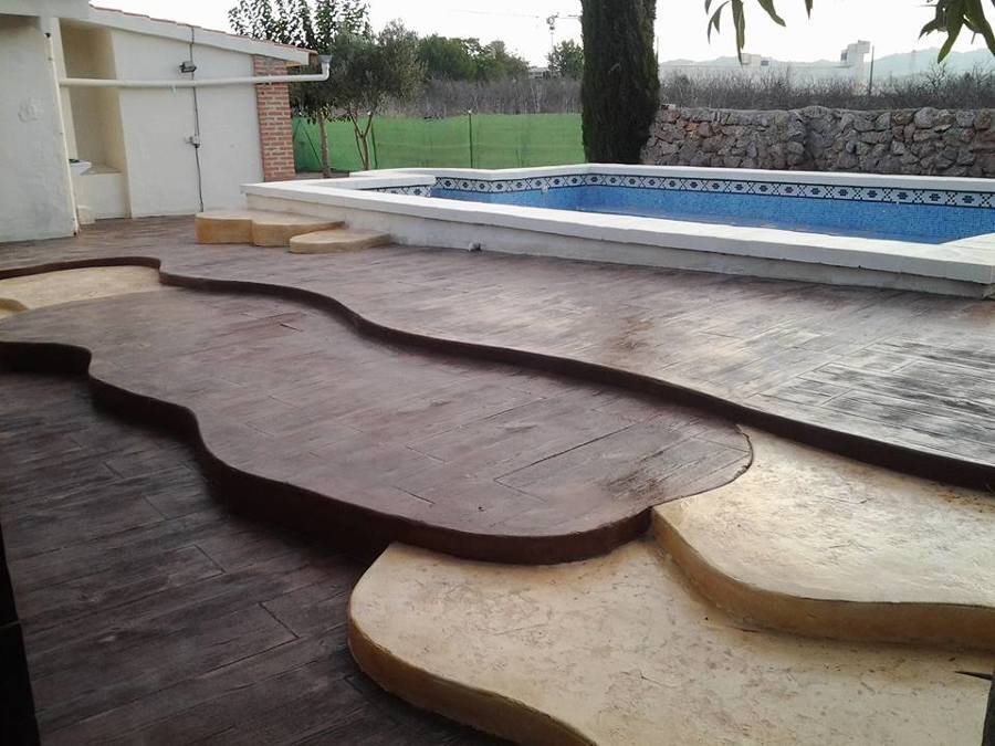 madera y manta
